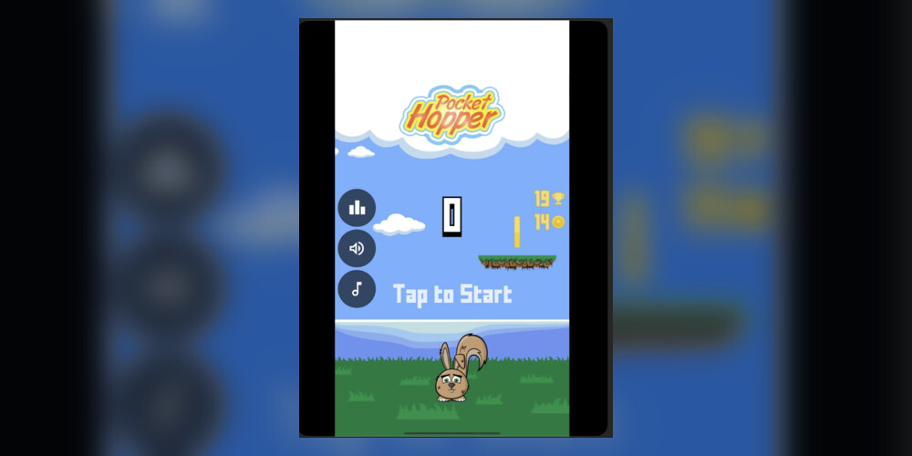 Pocket Hopper start screen